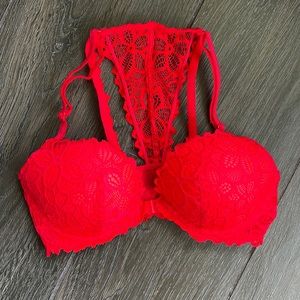 EUC Pink racer back bra